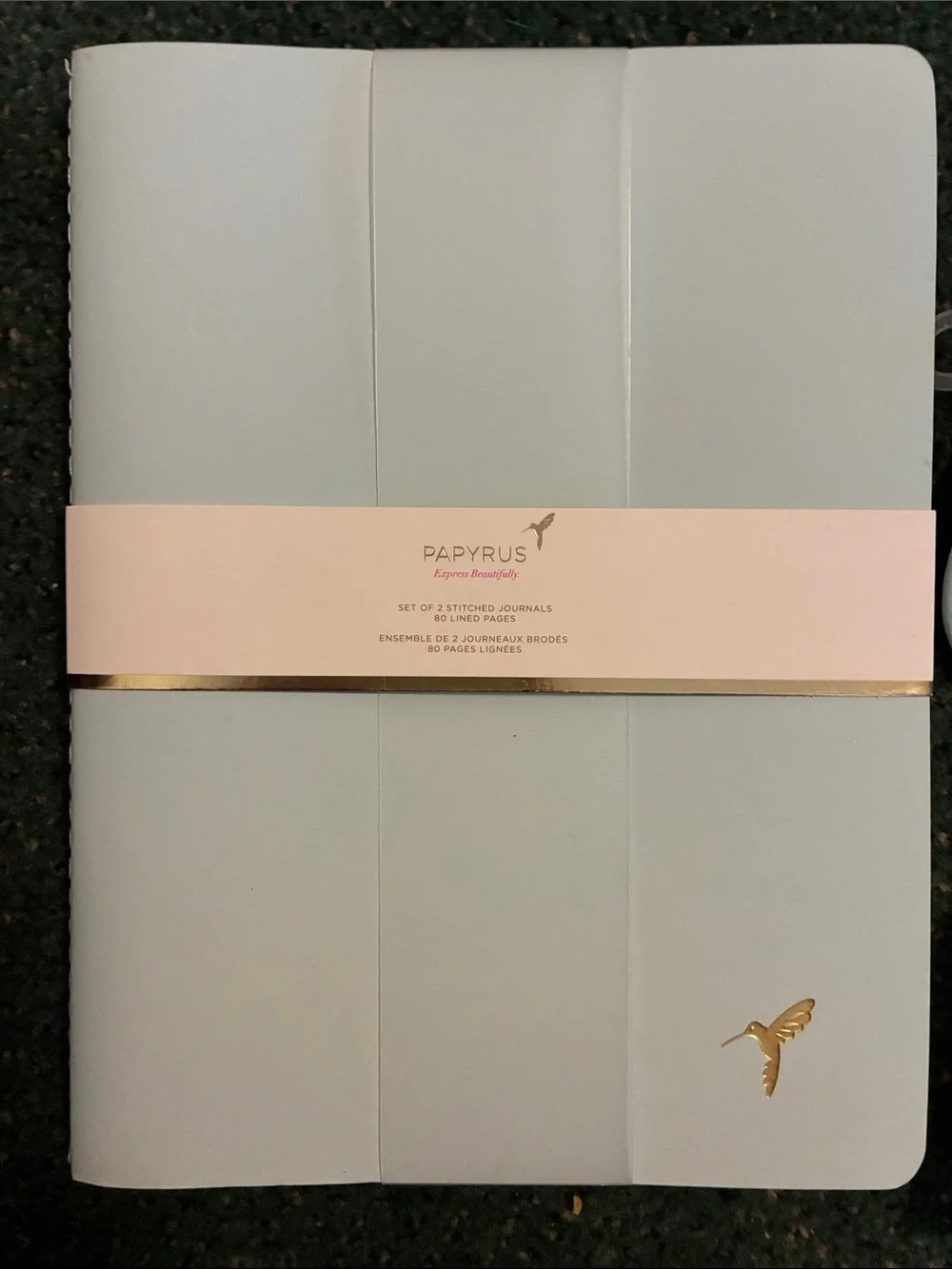 Papyrus Light Blue Stationery 7 pc Bundle